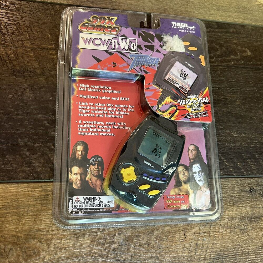 NEW WCW/NWO Thunder 99X Games Handheld Game 1998‎ NEW Sealed Tiger Electronics